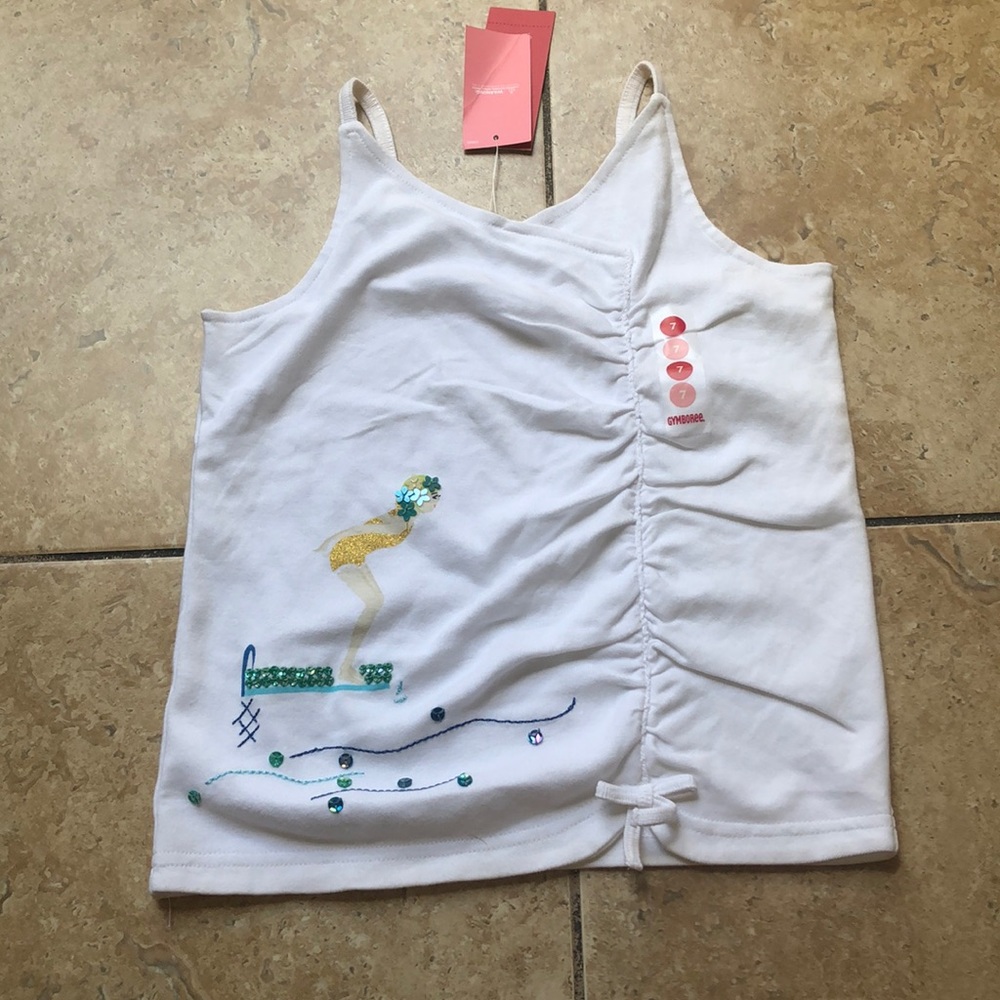 Gymboree white tank top